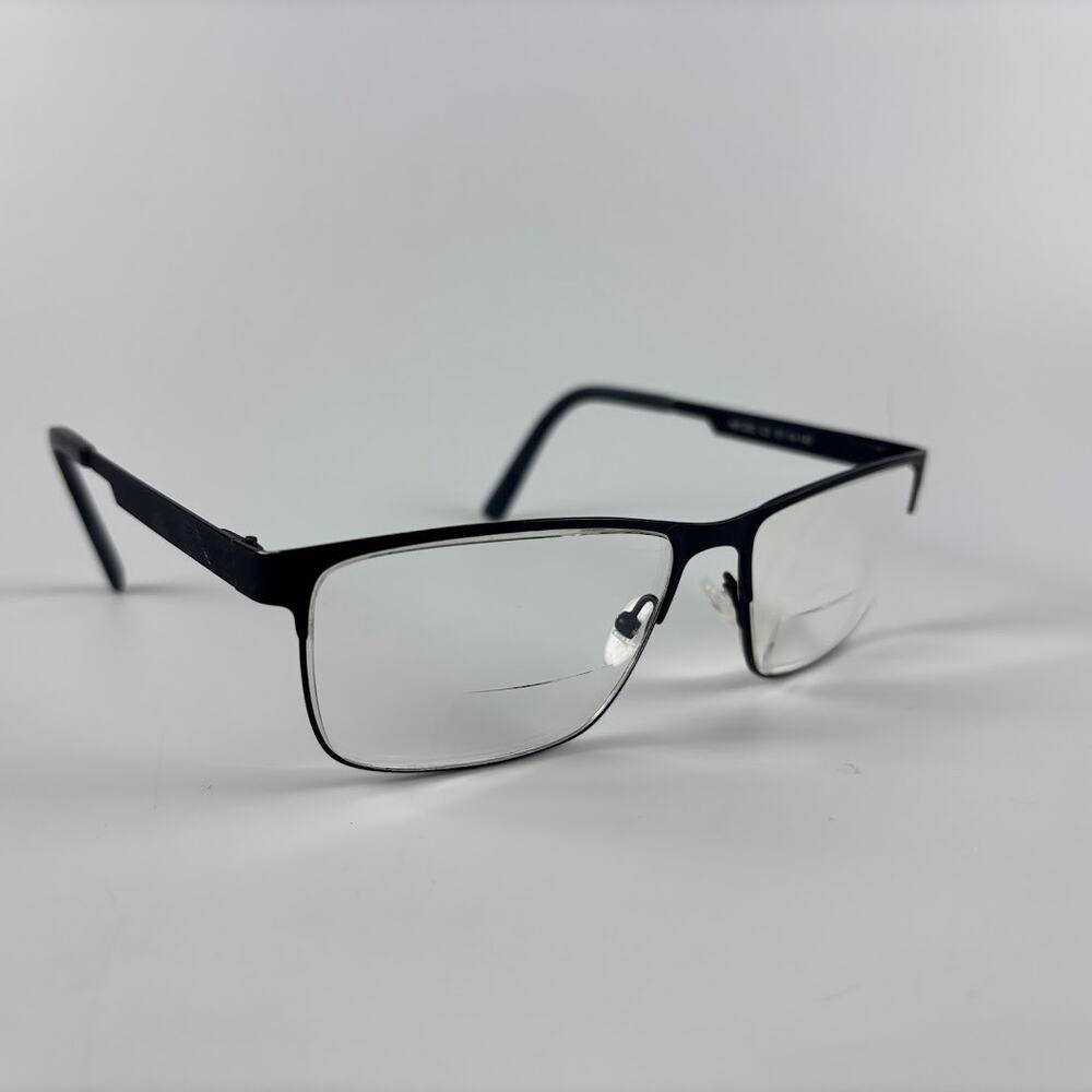 Michael Ryen Europa Eyeglass Frame MR-222 C3 Women's Black Half Rim 57-16-145